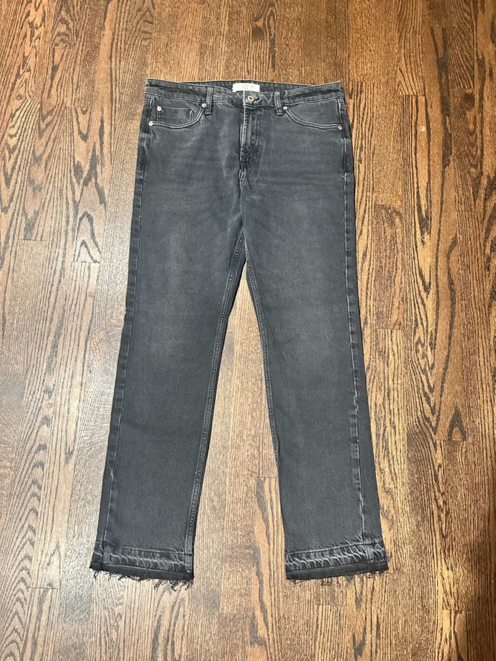 We The Free Women's Black Washed Straight Leg Jeans